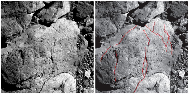 Fracturation Asteroide Benou